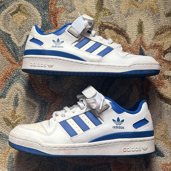Adidas Forum retro White Blue basketball Sneakers - Picture 2 of 5